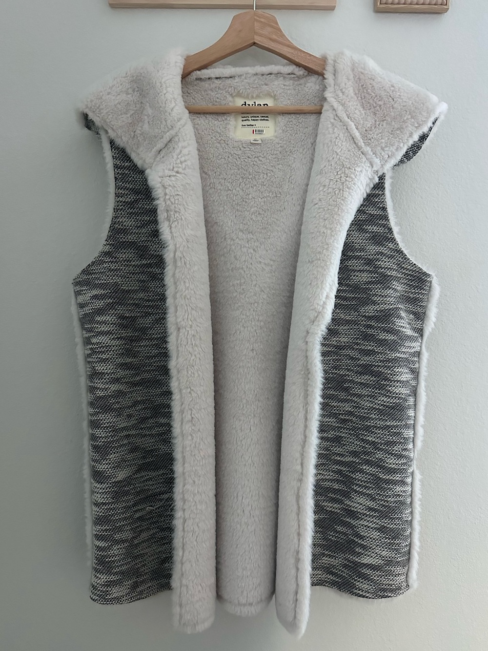 dylan Los Angeles Faux Fur Hooded Vest